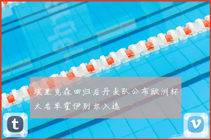 埃里克森回归后丹麦队公布欧洲杯大名单霍伊别尔入选